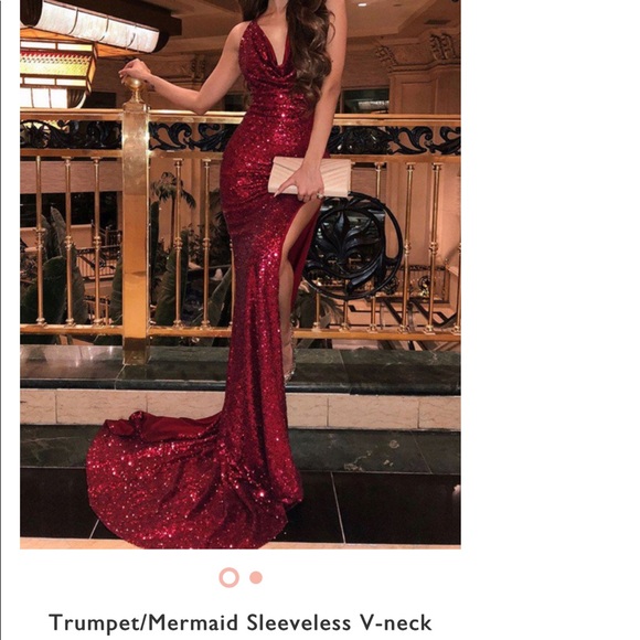 red prom dress hebeos